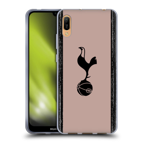 Tottenham Hotspur F.C. 2023/24 Badge Black And Taupe Soft Gel Case for Huawei Y6 Pro (2019)