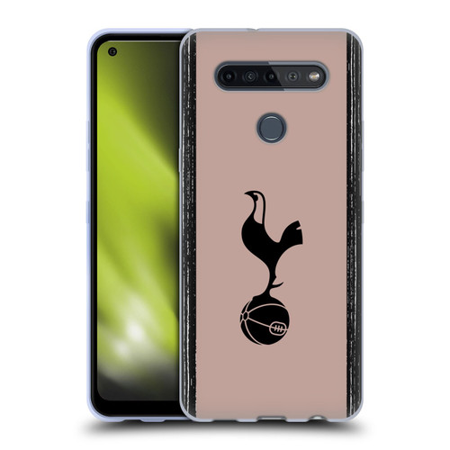 Tottenham Hotspur F.C. 2023/24 Badge Black And Taupe Soft Gel Case for LG K51S