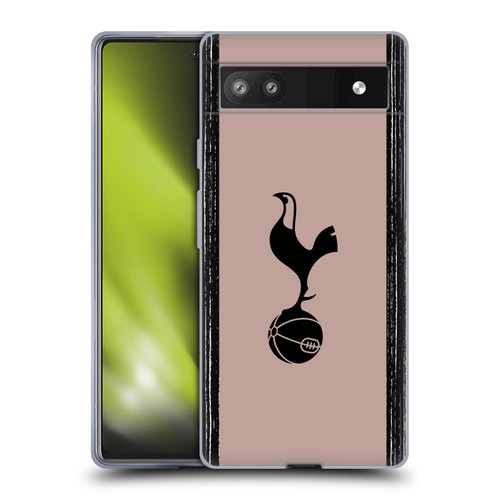 Tottenham Hotspur F.C. 2023/24 Badge Black And Taupe Soft Gel Case for Google Pixel 6a