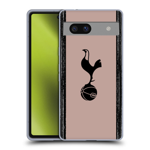 Tottenham Hotspur F.C. 2023/24 Badge Black And Taupe Soft Gel Case for Google Pixel 7a