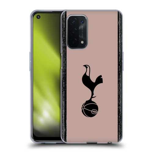 Tottenham Hotspur F.C. 2023/24 Badge Black And Taupe Soft Gel Case for OPPO A54 5G