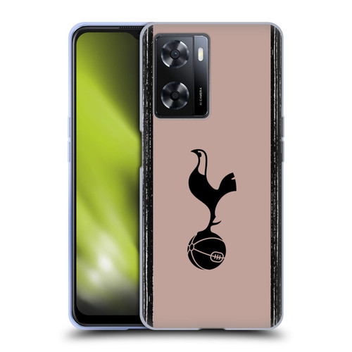 Tottenham Hotspur F.C. 2023/24 Badge Black And Taupe Soft Gel Case for OPPO A57s