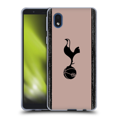 Tottenham Hotspur F.C. 2023/24 Badge Black And Taupe Soft Gel Case for Samsung Galaxy A01 Core (2020)