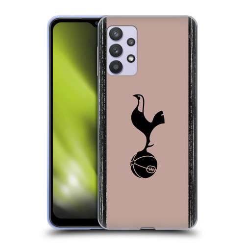 Tottenham Hotspur F.C. 2023/24 Badge Black And Taupe Soft Gel Case for Samsung Galaxy A32 5G / M32 5G (2021)