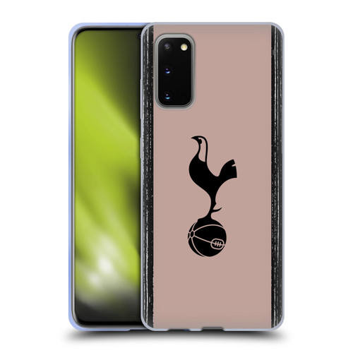 Tottenham Hotspur F.C. 2023/24 Badge Black And Taupe Soft Gel Case for Samsung Galaxy S20 / S20 5G