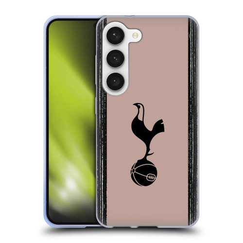 Tottenham Hotspur F.C. 2023/24 Badge Black And Taupe Soft Gel Case for Samsung Galaxy S23 5G