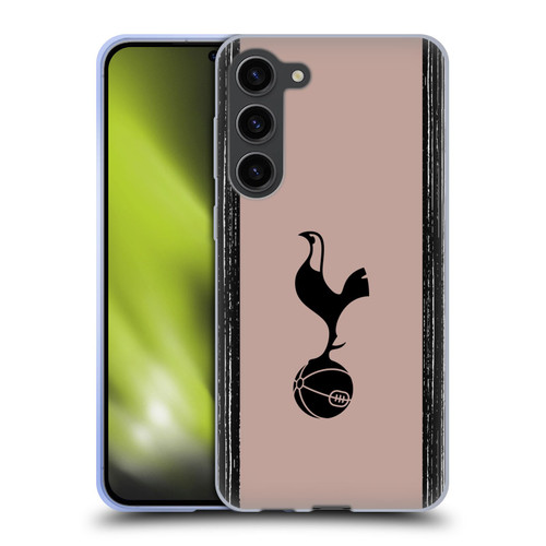 Tottenham Hotspur F.C. 2023/24 Badge Black And Taupe Soft Gel Case for Samsung Galaxy S23+ 5G