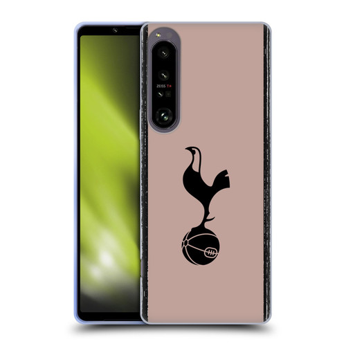Tottenham Hotspur F.C. 2023/24 Badge Black And Taupe Soft Gel Case for Sony Xperia 1 IV