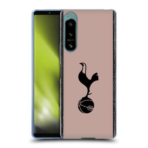 Tottenham Hotspur F.C. 2023/24 Badge Black And Taupe Soft Gel Case for Sony Xperia 5 IV