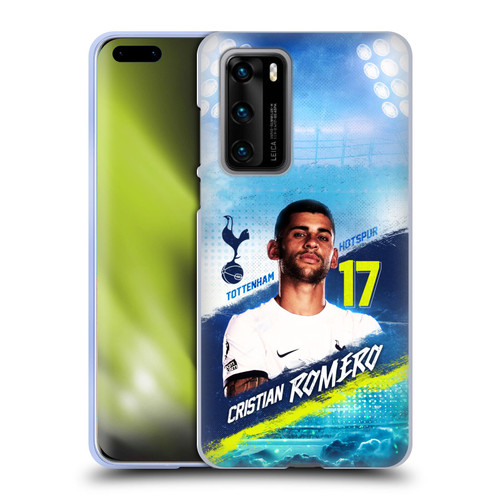Tottenham Hotspur F.C. 2023/24 First Team Cristian Romero Soft Gel Case for Huawei P40 5G