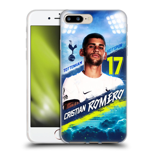 Tottenham Hotspur F.C. 2023/24 First Team Cristian Romero Soft Gel Case for Apple iPhone 7 Plus / iPhone 8 Plus