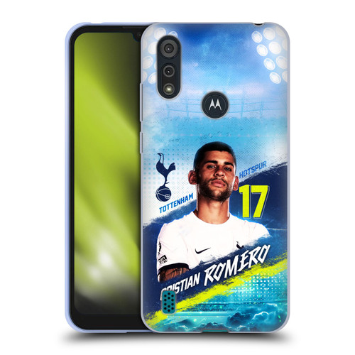 Tottenham Hotspur F.C. 2023/24 First Team Cristian Romero Soft Gel Case for Motorola Moto E6s (2020)