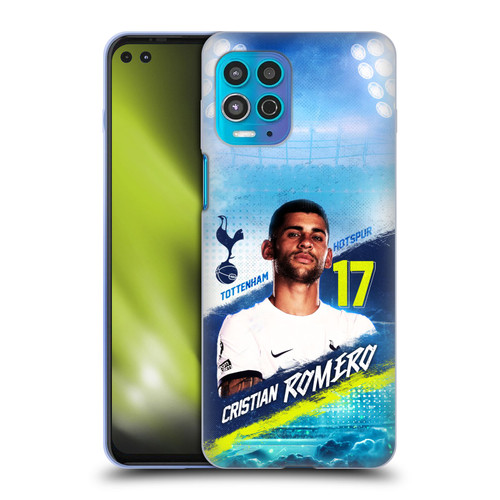 Tottenham Hotspur F.C. 2023/24 First Team Cristian Romero Soft Gel Case for Motorola Moto G100