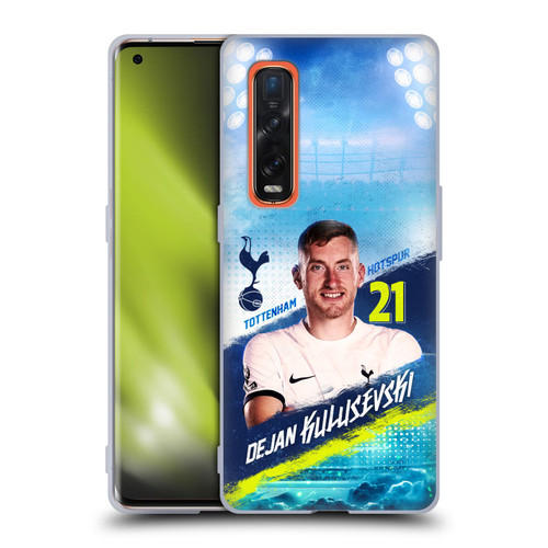 Tottenham Hotspur F.C. 2023/24 First Team Dejan Kulusevski Soft Gel Case for OPPO Find X2 Pro 5G
