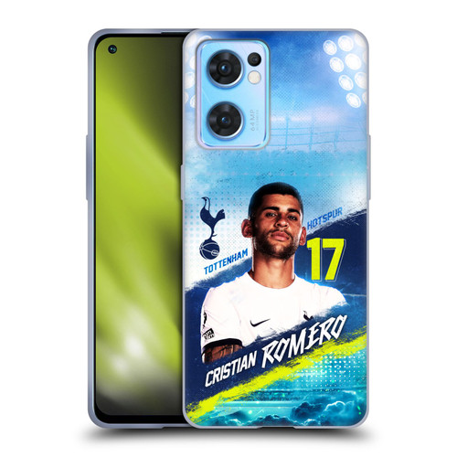 Tottenham Hotspur F.C. 2023/24 First Team Cristian Romero Soft Gel Case for OPPO Reno7 5G / Find X5 Lite