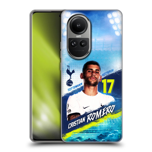 Tottenham Hotspur F.C. 2023/24 First Team Cristian Romero Soft Gel Case for OPPO Reno10 5G / Reno10 Pro 5G