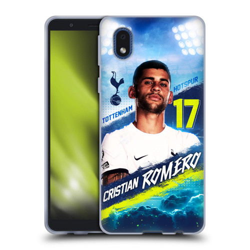 Tottenham Hotspur F.C. 2023/24 First Team Cristian Romero Soft Gel Case for Samsung Galaxy A01 Core (2020)
