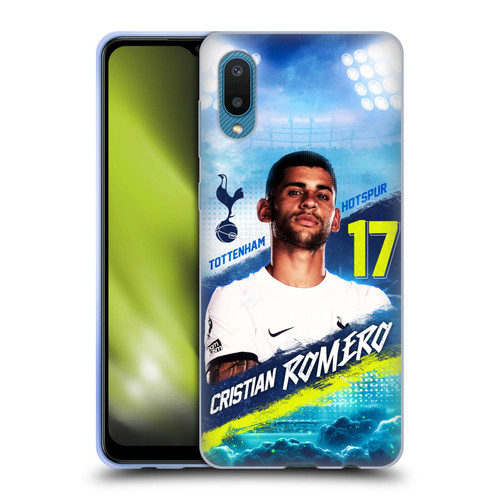 Tottenham Hotspur F.C. 2023/24 First Team Cristian Romero Soft Gel Case for Samsung Galaxy A02/M02 (2021)