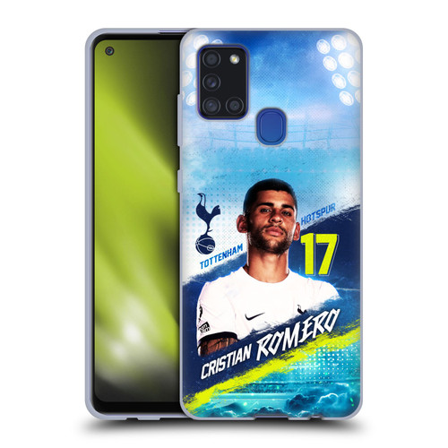 Tottenham Hotspur F.C. 2023/24 First Team Cristian Romero Soft Gel Case for Samsung Galaxy A21s (2020)
