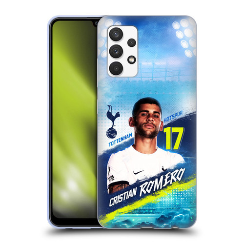 Tottenham Hotspur F.C. 2023/24 First Team Cristian Romero Soft Gel Case for Samsung Galaxy A32 (2021)