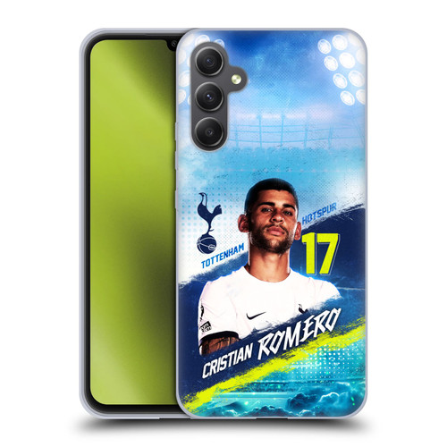 Tottenham Hotspur F.C. 2023/24 First Team Cristian Romero Soft Gel Case for Samsung Galaxy A34 5G