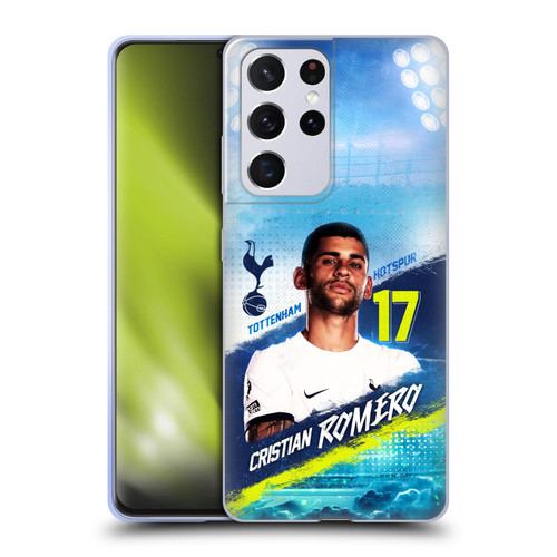 Tottenham Hotspur F.C. 2023/24 First Team Cristian Romero Soft Gel Case for Samsung Galaxy S21 Ultra 5G