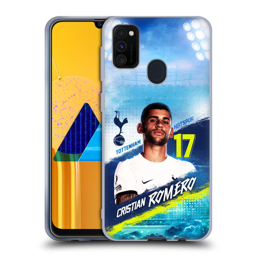 Tottenham Hotspur F.C. 2023/24 First Team Cristian Romero Soft Gel Case for Samsung Galaxy M30s (2019)/M21 (2020)