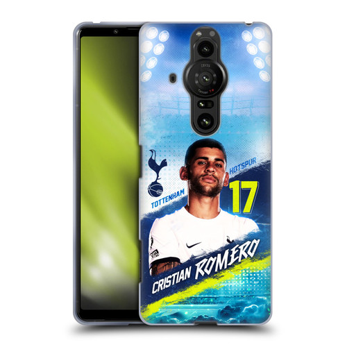 Tottenham Hotspur F.C. 2023/24 First Team Cristian Romero Soft Gel Case for Sony Xperia Pro-I