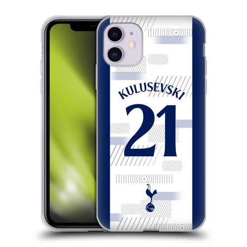 Tottenham Hotspur F.C. 2023/24 Players Dejan Kulusevski Soft Gel Case for Apple iPhone 11