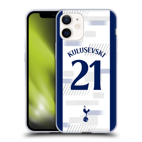 Tottenham Hotspur F.C. 2023/24 Players Dejan Kulusevski Soft Gel Case for Apple iPhone 12 Mini