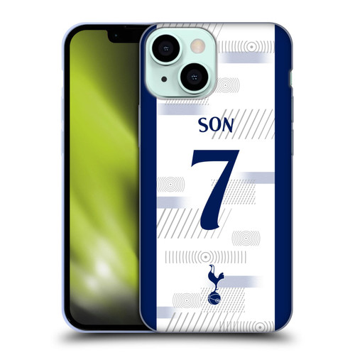 Tottenham Hotspur F.C. 2023/24 Players Son Heung-Min Soft Gel Case for Apple iPhone 13 Mini