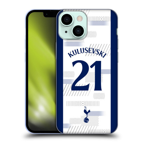 Tottenham Hotspur F.C. 2023/24 Players Dejan Kulusevski Soft Gel Case for Apple iPhone 13 Mini