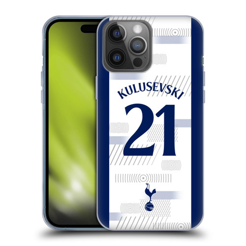 Tottenham Hotspur F.C. 2023/24 Players Dejan Kulusevski Soft Gel Case for Apple iPhone 14 Pro Max