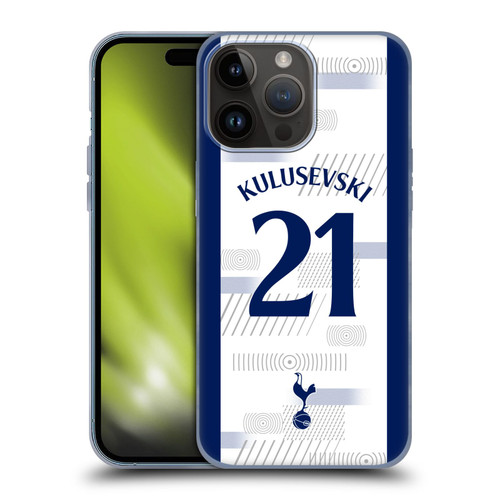 Tottenham Hotspur F.C. 2023/24 Players Dejan Kulusevski Soft Gel Case for Apple iPhone 15 Pro Max