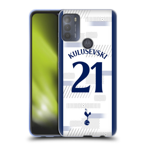 Tottenham Hotspur F.C. 2023/24 Players Dejan Kulusevski Soft Gel Case for Motorola Moto G50