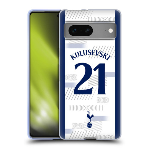 Tottenham Hotspur F.C. 2023/24 Players Dejan Kulusevski Soft Gel Case for Google Pixel 7