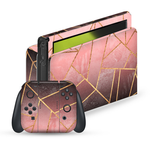 Elisabeth Fredriksson Art Mix Pink And Black Vinyl Sticker Skin Decal Cover for Nintendo Switch OLED