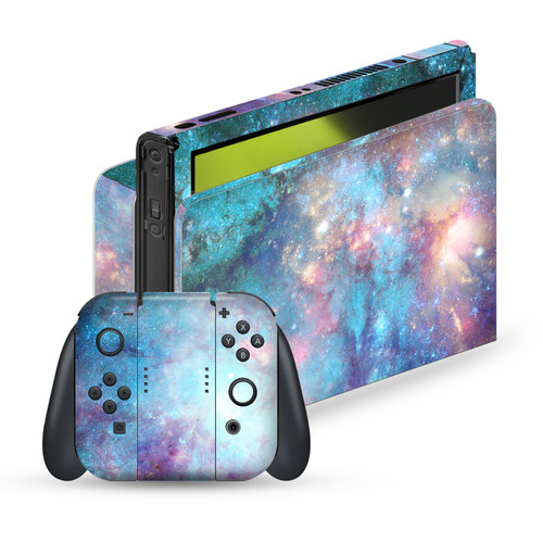 Barruf Art Mix Abstract Space 2 Vinyl Sticker Skin Decal Cover for Nintendo Switch OLED