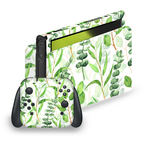 Katerina Kirilova Patterns Eucalyptus Mix Vinyl Sticker Skin Decal Cover for Nintendo Switch OLED Bundle