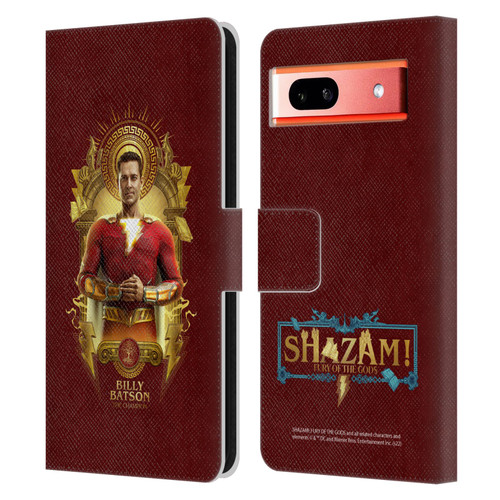 Shazam!: Fury Of The Gods Graphics Billy Leather Book Wallet Case Cover For Google Pixel 7a