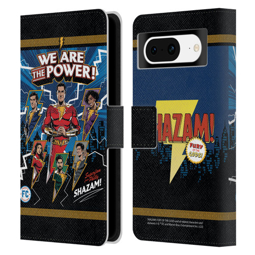 Shazam!: Fury Of The Gods Graphics Character Art Leather Book Wallet Case Cover For Google Pixel 8