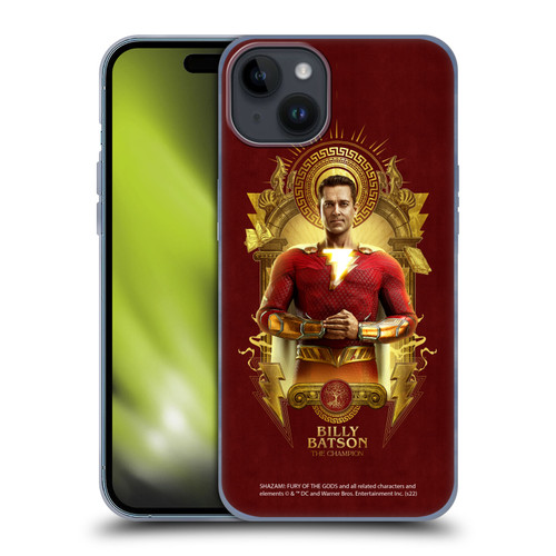 Shazam!: Fury Of The Gods Graphics Billy Soft Gel Case for Apple iPhone 15 Plus