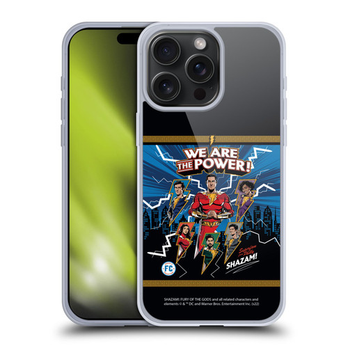 Shazam!: Fury Of The Gods Graphics Character Art Soft Gel Case for Apple iPhone 15 Pro Max