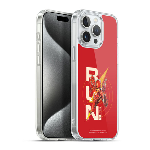 The Flash 2023 Graphics Barry Allen Run Soft Gel Case for Apple iPhone 15 Pro Max