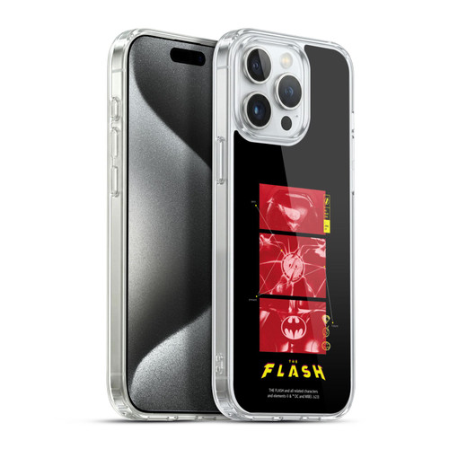 The Flash 2023 Graphics Suit Logos Soft Gel Case for Apple iPhone 15 Pro Max