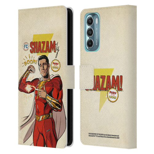 Shazam!: Fury Of The Gods Graphics Comic Leather Book Wallet Case Cover For Motorola Moto G Stylus 5G (2022)