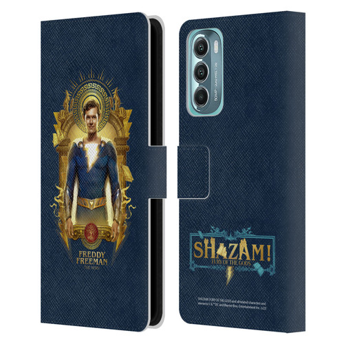 Shazam!: Fury Of The Gods Graphics Freddy Leather Book Wallet Case Cover For Motorola Moto G Stylus 5G (2022)