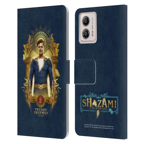 Shazam!: Fury Of The Gods Graphics Freddy Leather Book Wallet Case Cover For Motorola Moto G53 5G