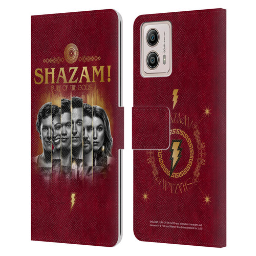 Shazam!: Fury Of The Gods Graphics Poster Leather Book Wallet Case Cover For Motorola Moto G53 5G