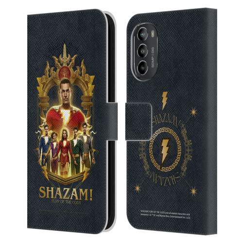 Shazam!: Fury Of The Gods Graphics Group Leather Book Wallet Case Cover For Motorola Moto G82 5G